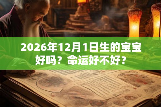 2026年12月1日生的宝宝好吗?命运好不好? 2026年12月1日生的宝宝好吗?命运好不好?