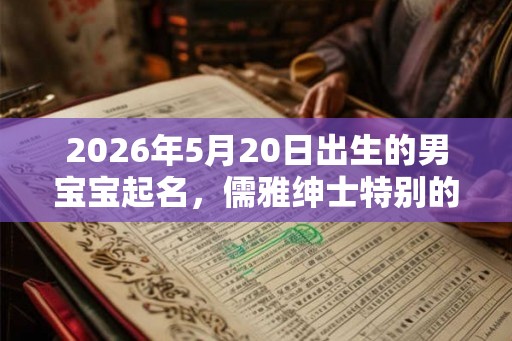 2026年5月20日出生的男宝宝起名,儒雅绅士特别的名字推荐 2026年5月20日出生的男宝宝起名,儒雅绅士特别的名字推荐