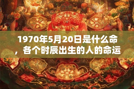 1970年5月20日是什么命，各个时辰出生的人的命运