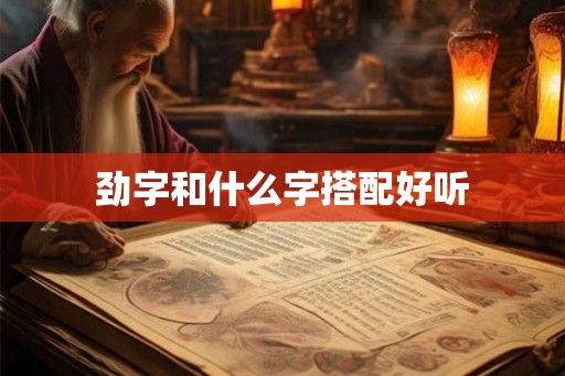 劲字和什么字搭配好听