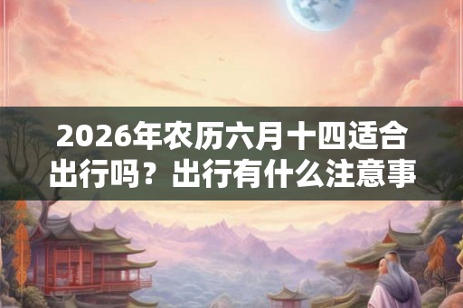 2026年农历六月十四适合出行吗？出行有什么注意事项？
