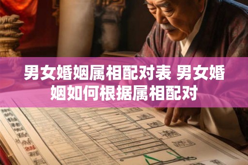 男女婚姻属相配对表 男女婚姻如何根据属相配对 男女婚姻属相配对表 男女婚姻如何根据属相配对