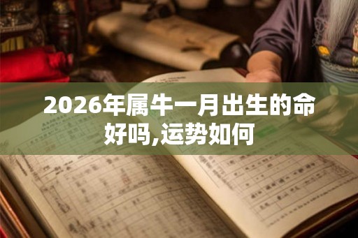 2026年属牛一月出生的命好吗,运势如何