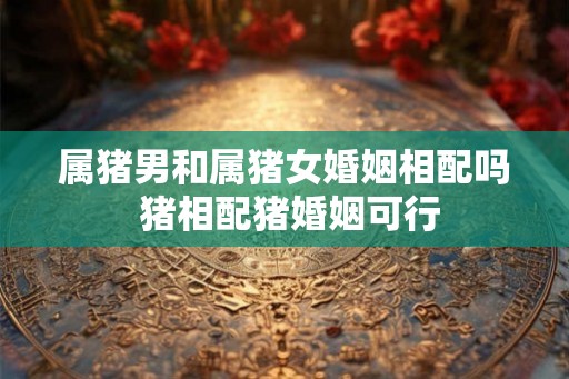 属猪男和属猪女婚姻相配吗 猪相配猪婚姻可行