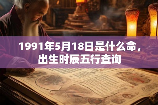 1991年5月18日是什么命，出生时辰五行查询