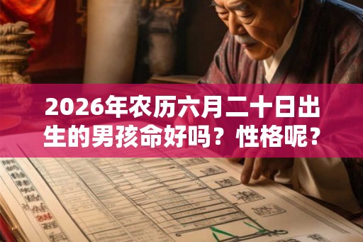 2026年农历六月二十日出生的男孩命好吗？性格呢？
