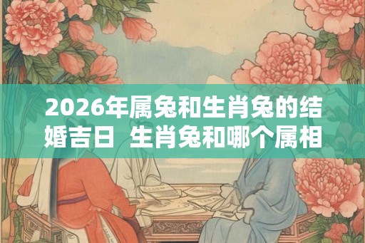 2026年属兔和生肖兔的结婚吉日  生肖兔和哪个属相犯冲