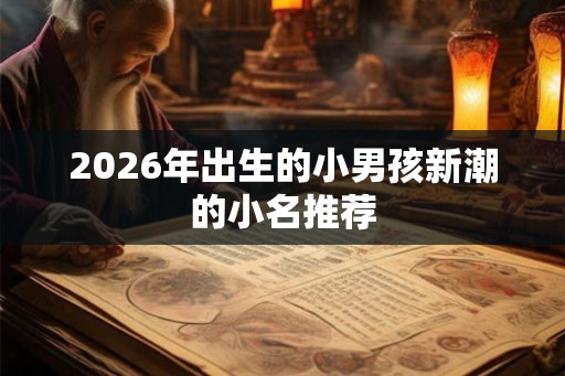 2026年出生的小男孩新潮的小名推荐