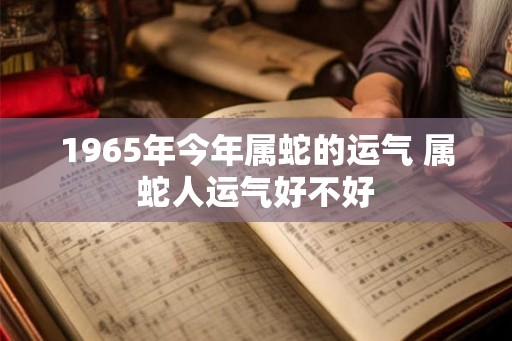 1965年今年属蛇的运气 属蛇人运气好不好