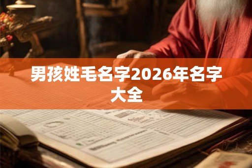 男孩姓毛名字2026年名字大全