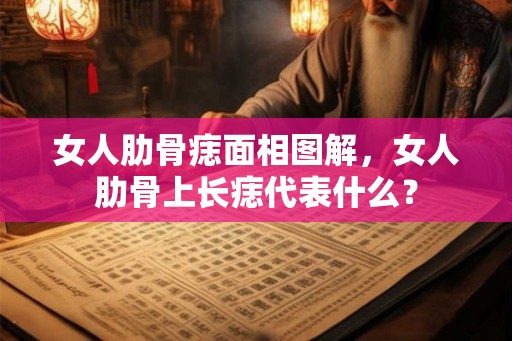 女人肋骨痣面相图解，女人肋骨上长痣代表什么？