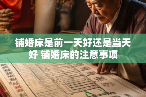 铺婚床是前一天好还是当天好 铺婚床的注意事项