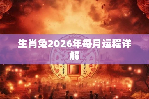 生肖兔2026年每月运程详解 生肖兔2026年每月运程详解