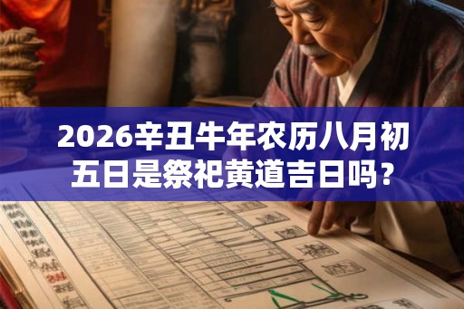 2026辛丑牛年农历八月初五日是祭祀黄道吉日吗？