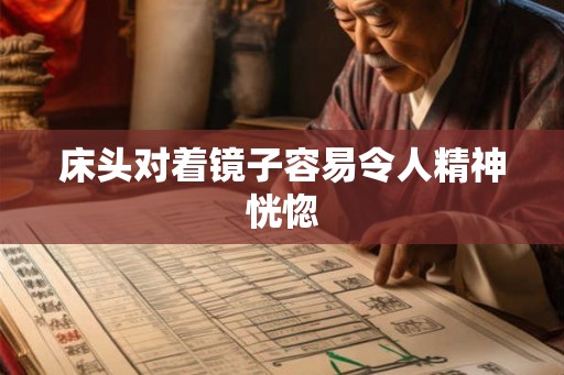 床头对着镜子容易令人精神恍惚