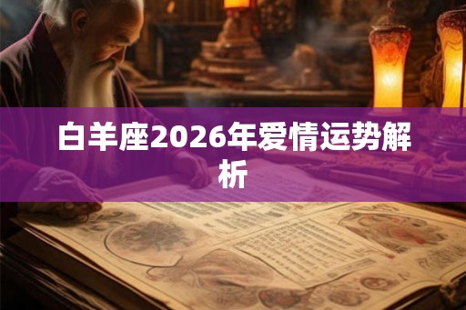 白羊座2026年爱情运势解析 白羊座2026年爱情运势解析