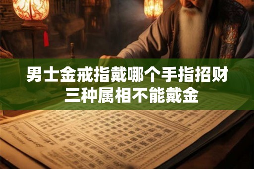 男士金戒指戴哪个手指招财 三种属相不能戴金 男士金戒指戴哪个手指招财 三种属相不能戴金
