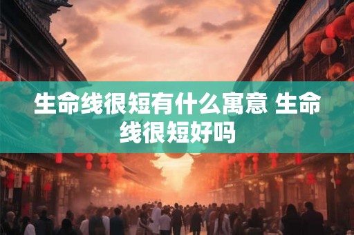 生命线很短有什么寓意 生命线很短好吗 生命线很短有什么寓意 生命线很短好吗