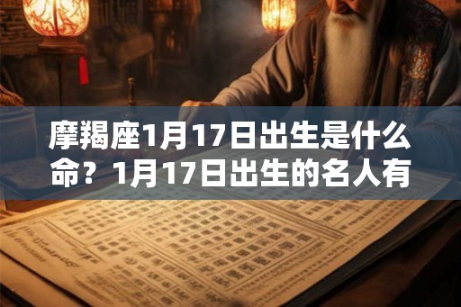 摩羯座1月17日出生是什么命？1月17日出生的名人有谁？