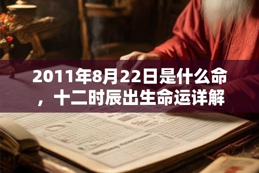 2011年8月22日是什么命，十二时辰出生命运详解