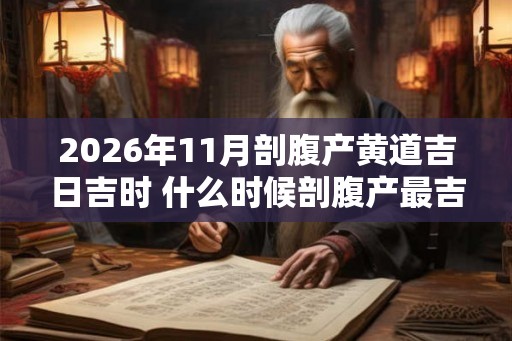 2026年11月剖腹产黄道吉日吉时 什么时候剖腹产最吉利