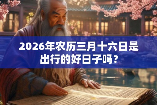 2026年农历三月十六日是出行的好日子吗? 2026年农历三月十六日是出行的好日子吗?