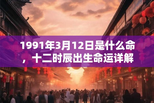 1991年3月12日是什么命，十二时辰出生命运详解