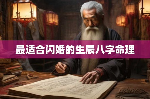 最适合闪婚的生辰八字命理 最适合闪婚的生辰八字命理