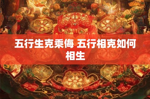 五行生克乘侮 五行相克如何相生