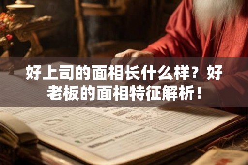 好上司的面相长什么样?好老板的面相特征解析! 好上司的面相长什么样?好老板的面相特征解析!