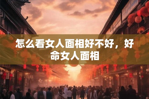 怎么看女人面相好不好，好命女人面相