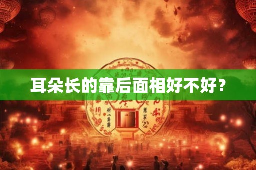 耳朵长的靠后面相好不好？
