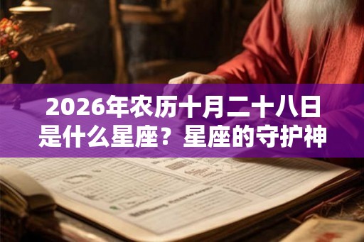 2026年农历十月二十八日是什么星座？星座的守护神是谁？