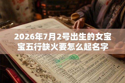 2026年7月2号出生的女宝宝五行缺火要怎么起名字