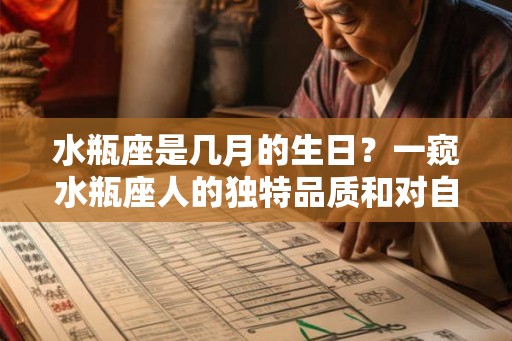 水瓶座是几月的生日?一窥水瓶座人的独特品质和对自由的追求 水瓶座是几月的生日?一窥水瓶座人的独特品质和对自由的追求