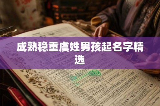 成熟稳重虞姓男孩起名字精选