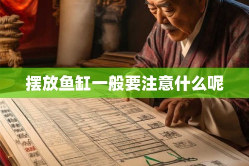 摆放鱼缸一般要注意什么呢