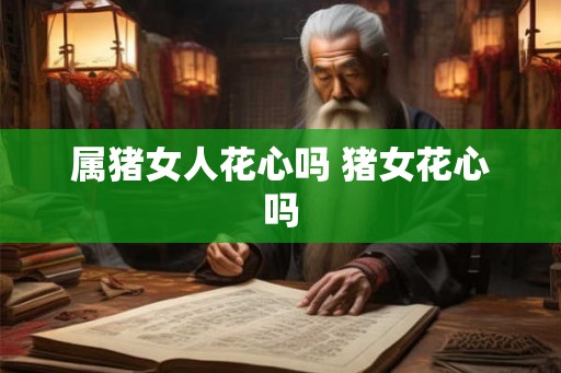 属猪女人花心吗 猪女花心吗