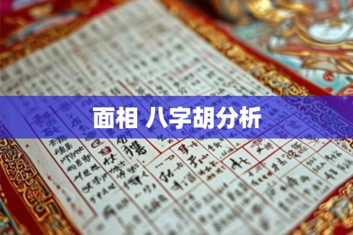 面相 八字胡分析