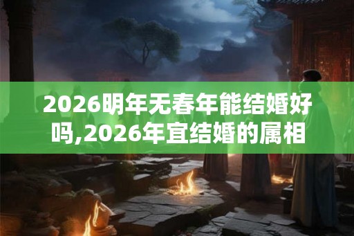 2026明年无春年能结婚好吗,2026年宜结婚的属相