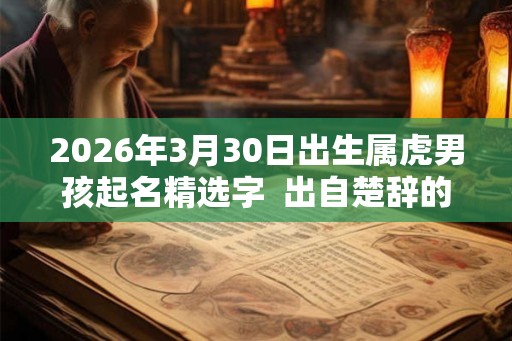 2026年3月30日出生属虎男孩起名精选字  出自楚辞的男孩名字