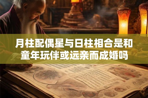 月柱配偶星与日柱相合是和童年玩伴或远亲而成婚吗