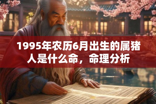 1995年农历6月出生的属猪人是什么命,命理分析 1995年农历6月出生的属猪人是什么命,命理分析