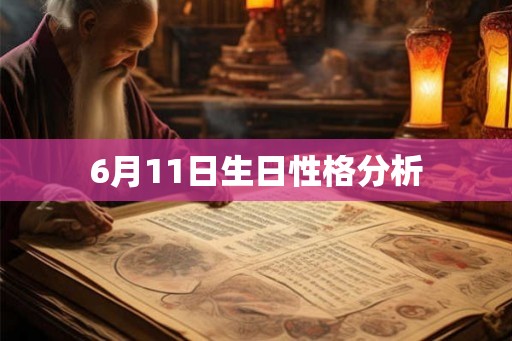 6月11日生日性格分析