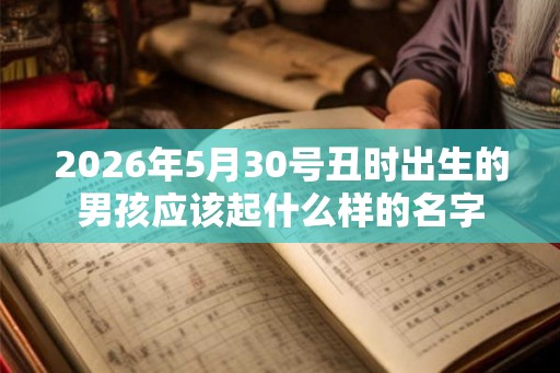 2026年5月30号丑时出生的男孩应该起什么样的名字 2026年5月30号丑时出生的男孩应该起什么样的名字