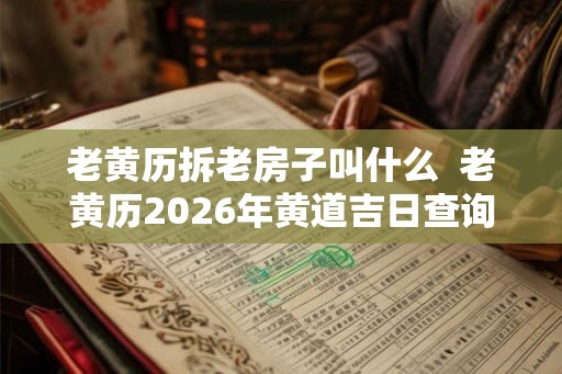 老黄历拆老房子叫什么 老黄历2026年黄道吉日查询 老黄历拆老房子叫什么 老黄历2026年黄道吉日查询