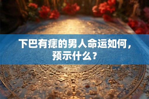 下巴有痣的男人命运如何，预示什么？