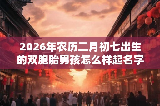 2026年农历二月初七出生的双胞胎男孩怎么样起名字 2026年农历二月初七出生的双胞胎男孩怎么样起名字