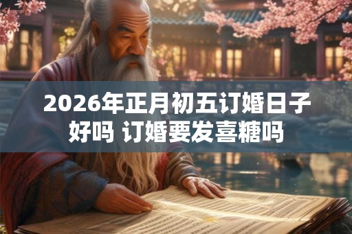 2026年正月初五订婚日子好吗 订婚要发喜糖吗