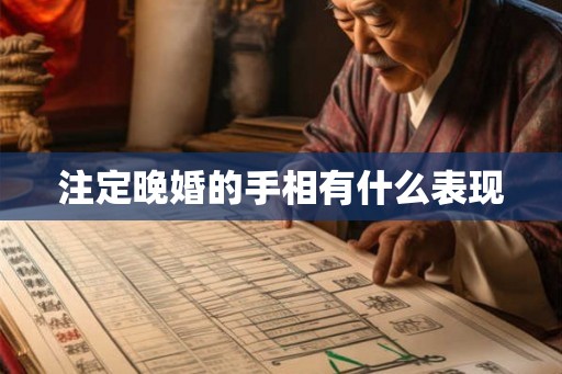 注定晚婚的手相有什么表现